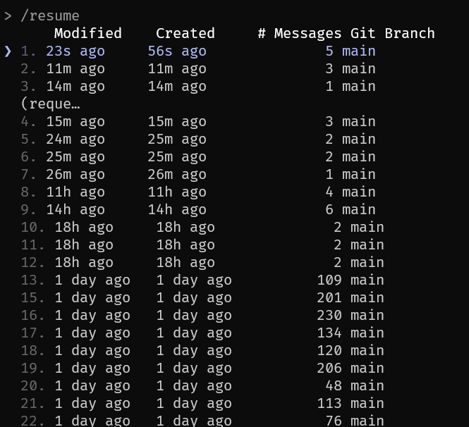 Claude Code Resume 2
